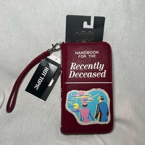 Handbook For The Recently Deceased Purse, Beetlejuice Wallet Bag, Tech Pocket,